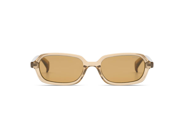 Komono Hayden Rectangular Sunglasses in Opaline, Brown Cat 2 UV400 Lenses