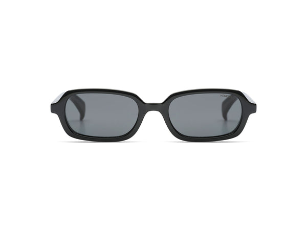 Komono Hayden Rectangular Sunglasses in Black, Grey Cat 3 UV400 Lenses