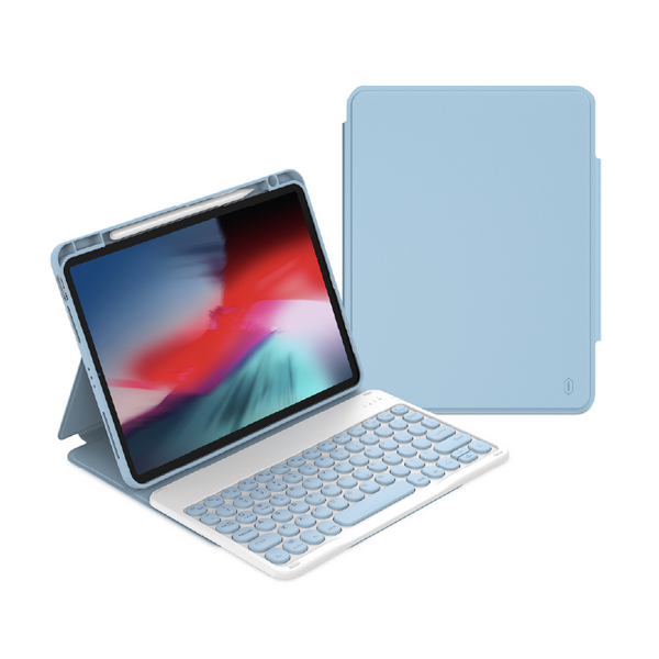 Wiwu Keyboard Case for 10.2 and 10.5 Inch Tablets Typing Cover - Blue