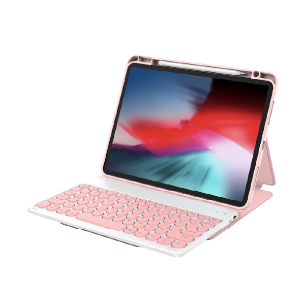 Wiwu Keyboard Case for 10.2 and 10.5 Inch Tablets Typing Cover - Pink