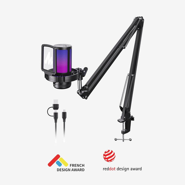 Gamerwave Condenser USB Gaming RGB Microphone