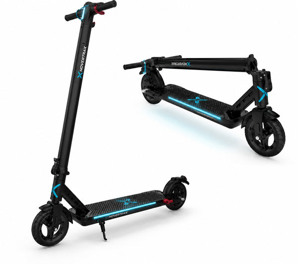 XHover - 1 Edge Electric Scooter Black LED Headlight Bluetooth Speaker 15 MPH 6 Miles Range