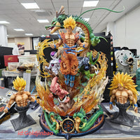 HuBen Studio 1/6 Dragon Ball Z Goku Cell Frieza Model Shenron Statue