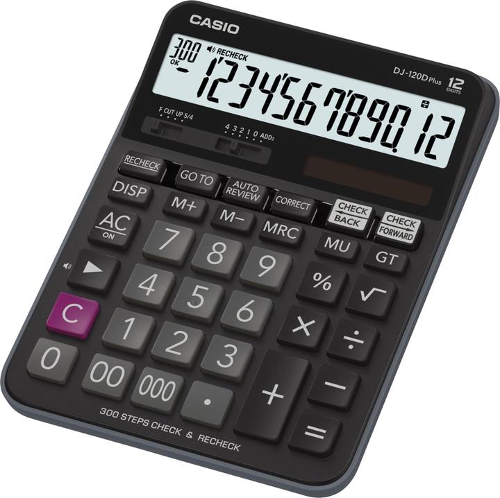 Casio DJ-120D Plus Calculator - Desktop Office Adding Machine