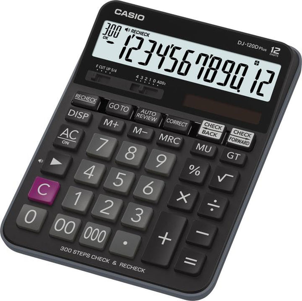 Casio DJ-120D Plus Calculator - Desktop Office Adding Machine