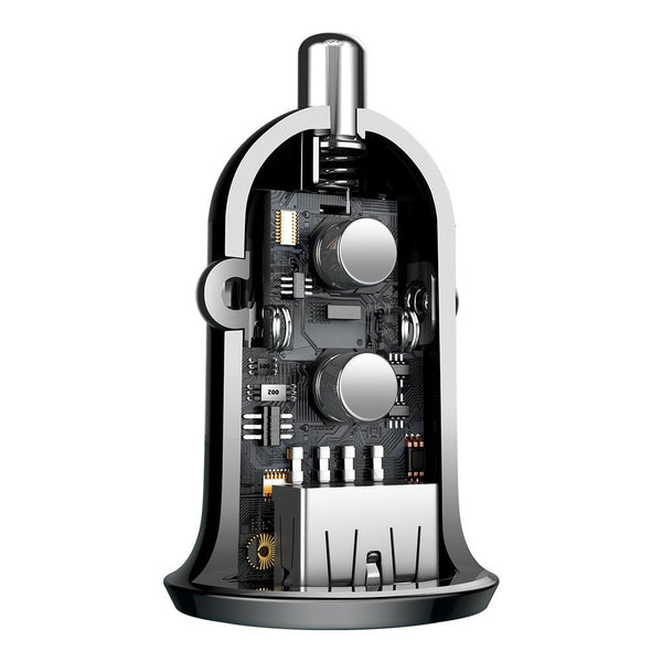 Baseus Grain Pro Car Charger (Dual Usb 4.8A ) Black