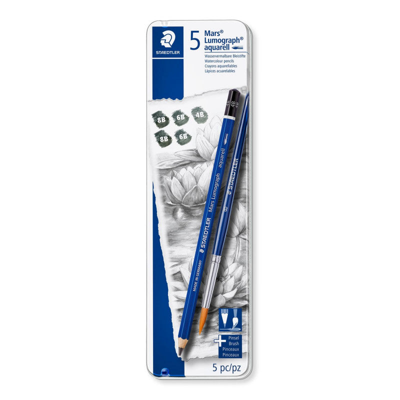 Staedtler Set Of 5 Watercolor Pencils Staedtler Mars Lumogra