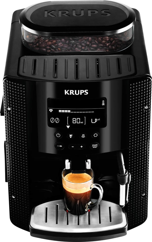 Krups EA8150, Espresso Machine, 1.7 L, Coffee Beans, Built-in Grinder, 1450 W - Black