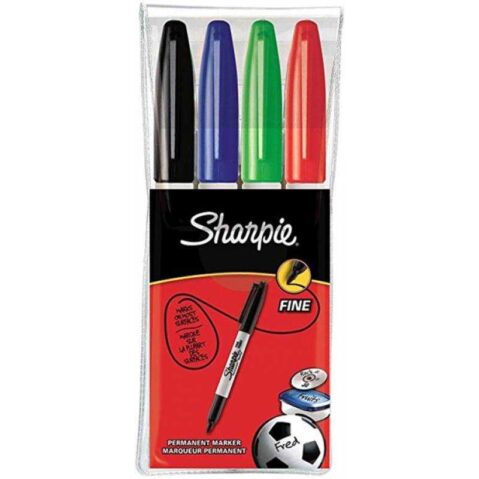 Sharpie Parment Marker Fine 4 Colors