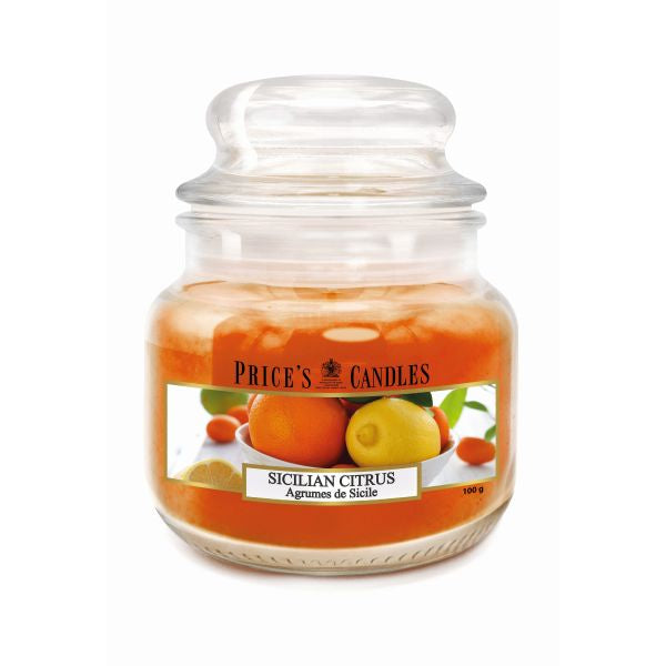 Prices S Scented Candle Jar 100G Burntime 30H Sicilian Citrus