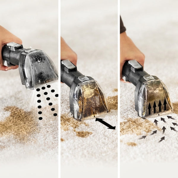 Bissell SpotClean Hydrosteam Portable Carpet and Furniture Deep Cleaner 3700E - Black