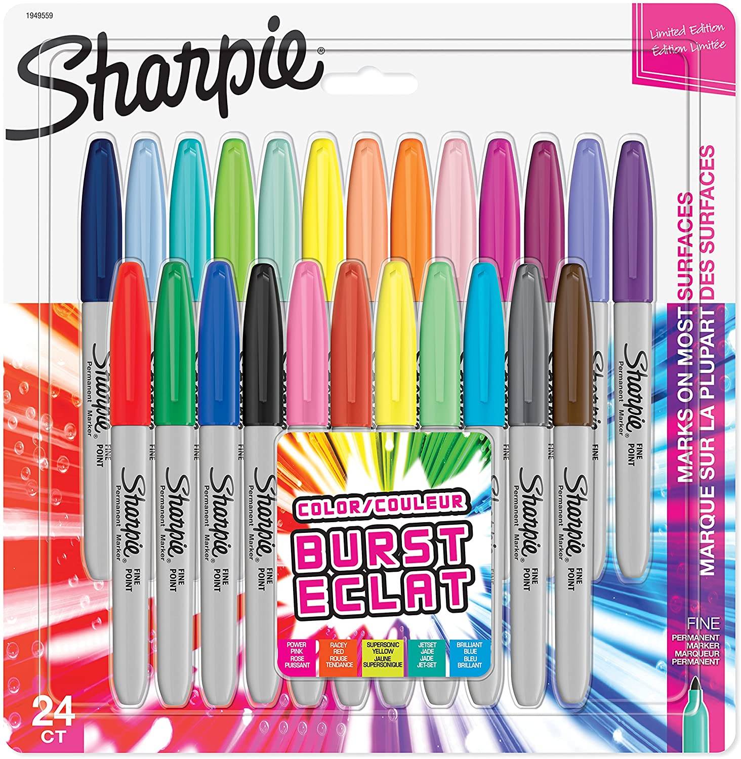 Sharpie Parment Marker 24 Colors