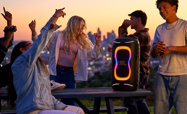JBL - Partybox 130 Portable Party Speaker With A Foldable Ergonomic Handle - Black