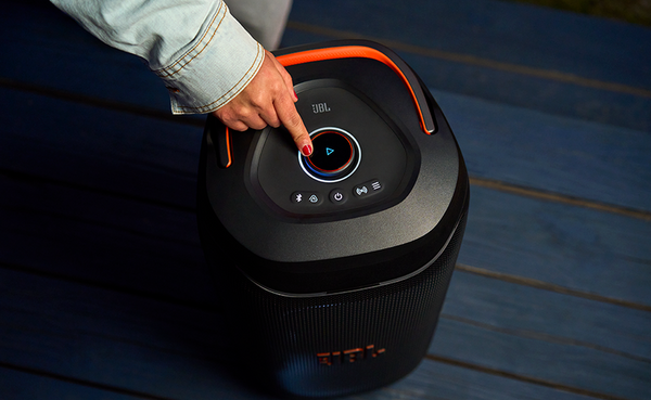 JBL - Partybox 130 Portable Party Speaker With A Foldable Ergonomic Handle - Black