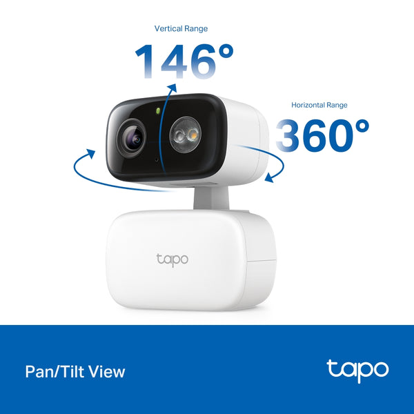 Tapo - Tapo C206 Indoor/Outdoor Pan/Tilt Security Wi-Fi Camera