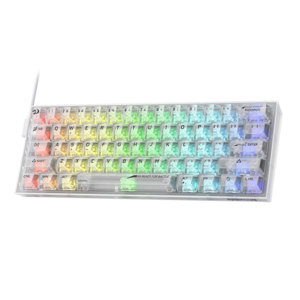 Redragon Fizz RGB Wired Gaming Keyboard - Backlit Compact Design
