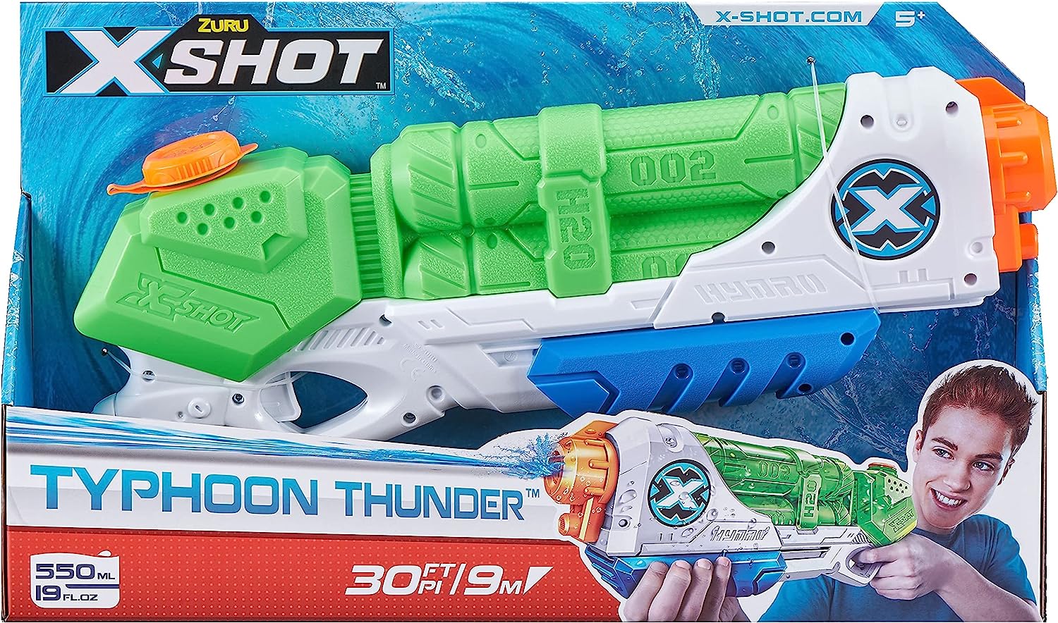 X-Shot Bob Water Blaster 2 Medium Typhoon Thunders