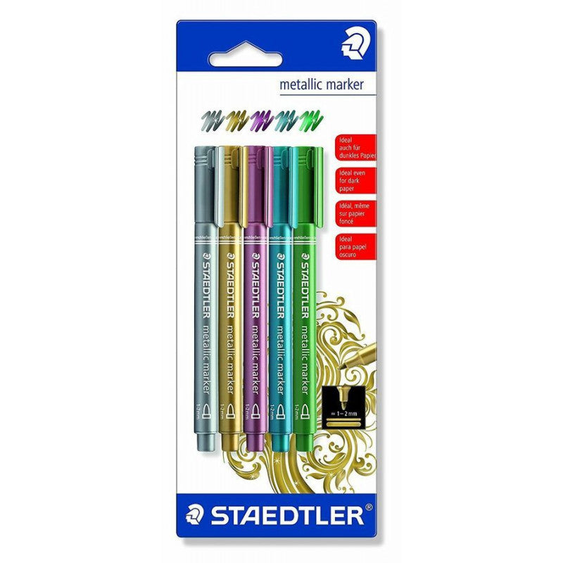 Staedtler 8323-Sbk5 5-Shade Metallic Marker