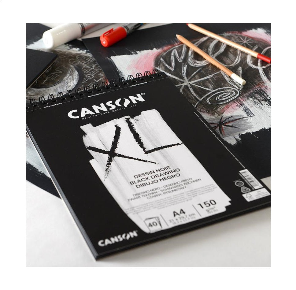 Canson Xl Black Spr A4 40Sh 150G