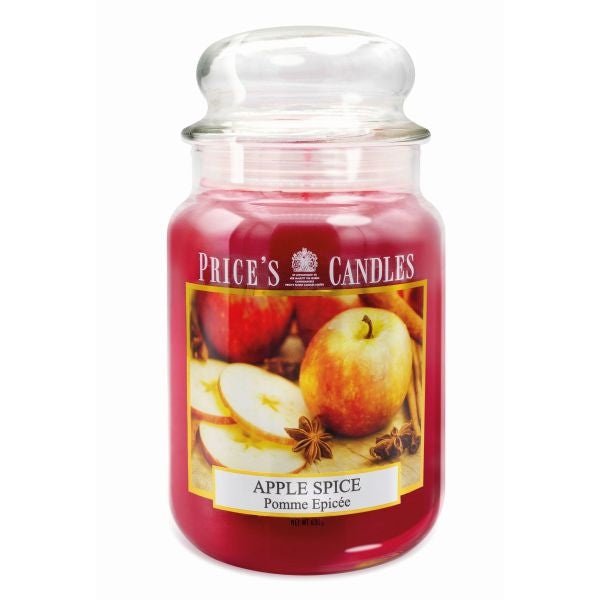 Prices L Scented Candle Jar 630G Burntime 150H Apple Spice