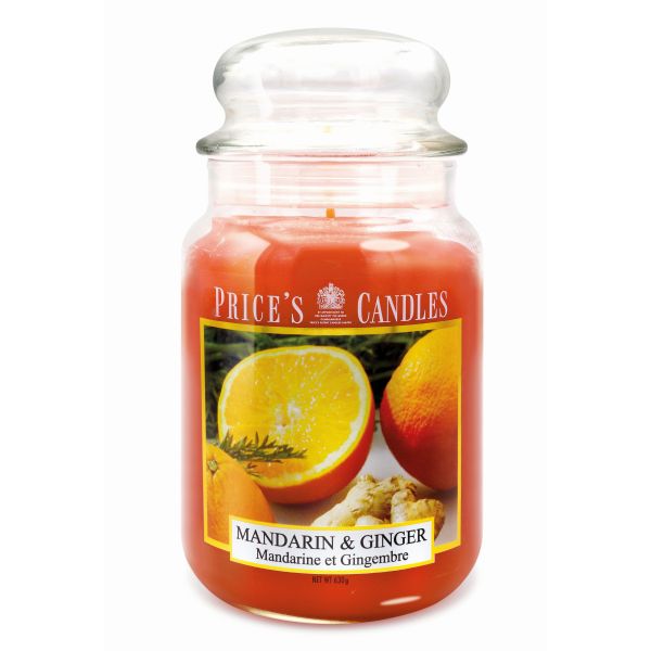 Prices L Scented Candle Jar 630G Burntime 150H Mandarin & Ginger