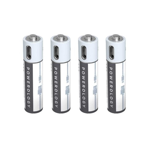 Powerology USB Rechargeable AAA Battery (4pc pack)