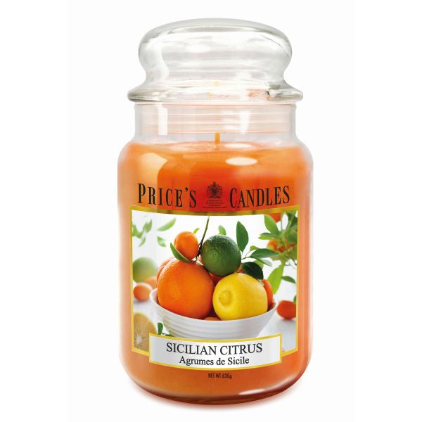 Prices L Scented Candle Jar 630G Burntime 150H Sicilian Citrus