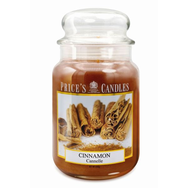 Prices L Scented Candle Jar 630G Burntime 150H Cinnamon