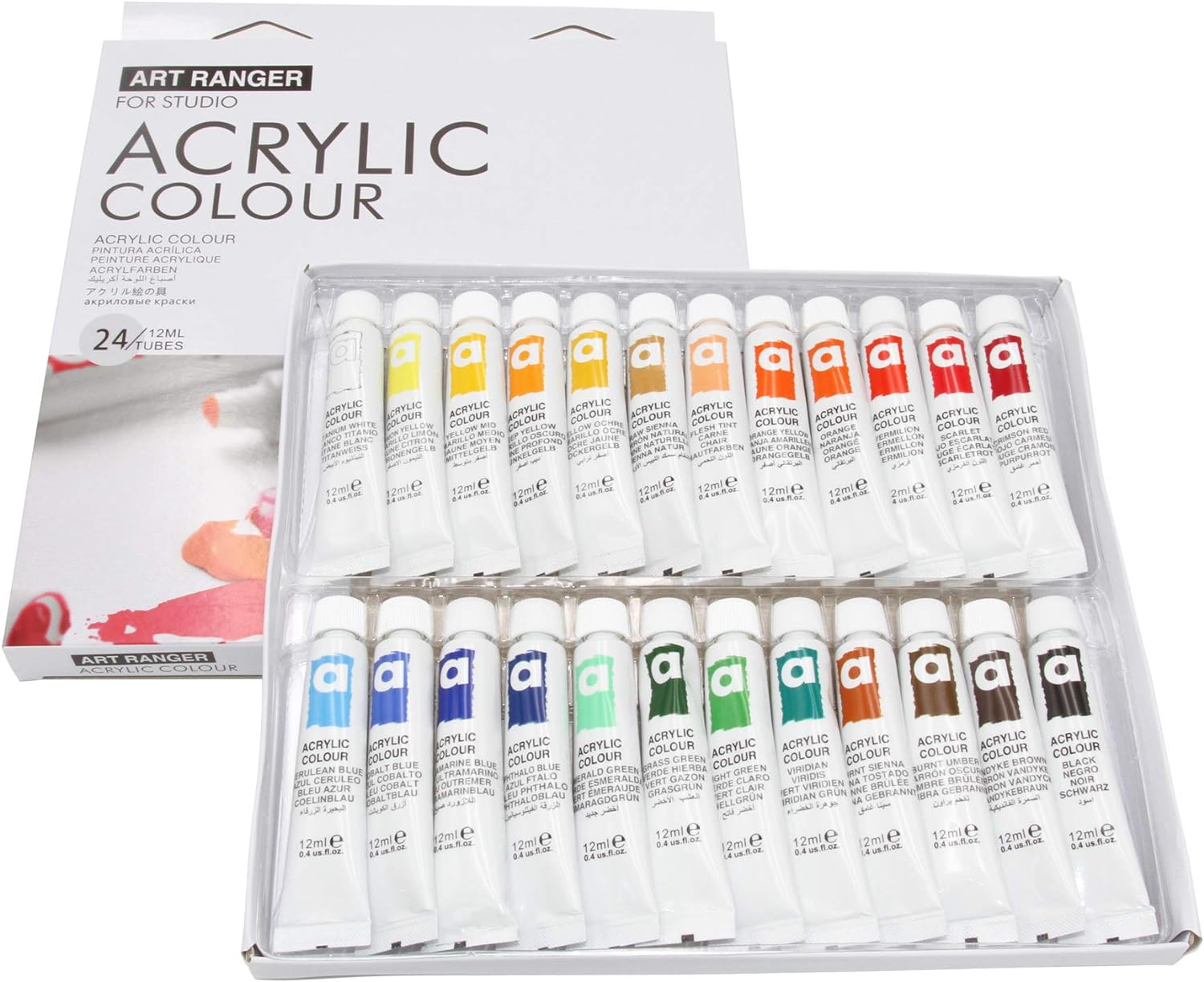 Ch Acrylic Set 24X12Ml Colors Basics