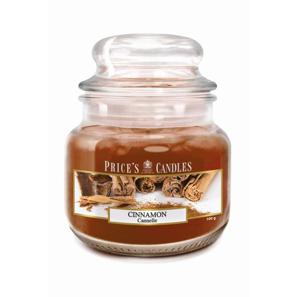 Prices S Scented Candle Jar 100G Burntime 30H Cinnamon