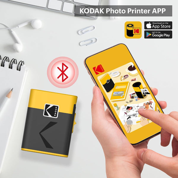 Kodak Label ERA M50 Bluetooth Label Maker, Inkless Thermal Label Printer with Built-In Cutter