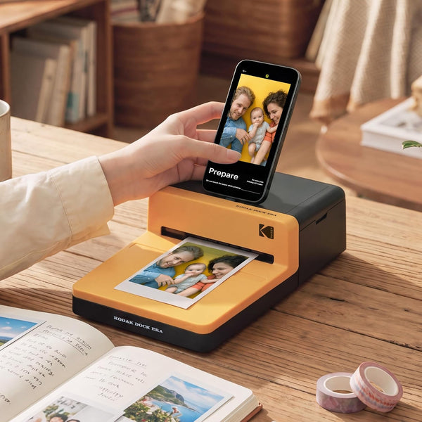 Kodak Dock ERA D600 4 x 6 Inch Photo Printer with Phone Dock, Bluetooth, 4PASS Dye-Sublimation, 10 Sheets