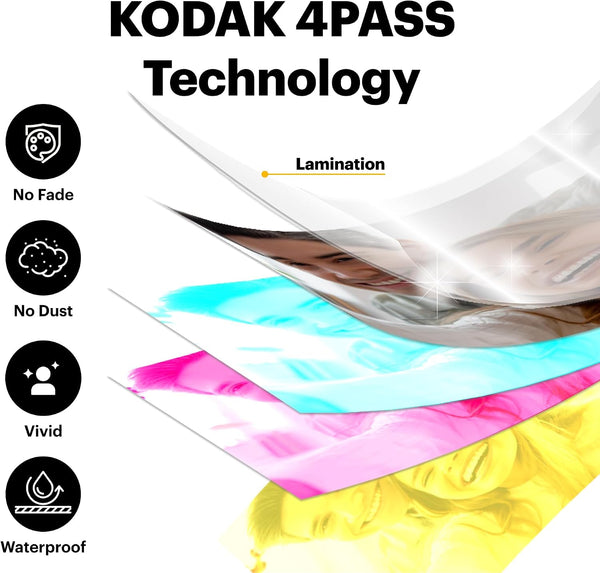 Kodak Dock ERA D600 4 x 6 Inch Photo Printer with Phone Dock, Bluetooth, 4PASS Dye-Sublimation, 10 Sheets