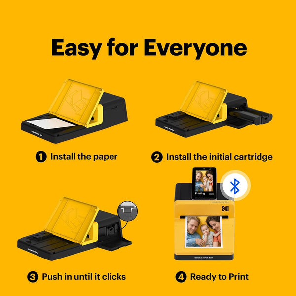 Kodak Dock ERA D600 4 x 6 Inch Photo Printer with Phone Dock, Bluetooth, 4PASS Dye-Sublimation, 10 Sheets