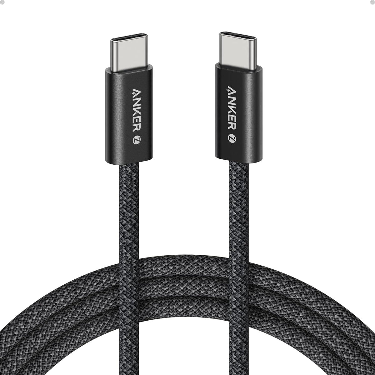 كابل أنكر زولو USB-C إلى USB-C، (240 واط) (1.8 متر/6 قدم) أسود