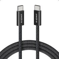 كابل أنكر زولو USB-C إلى USB-C، (240 واط) (1.8 متر/6 قدم) أسود