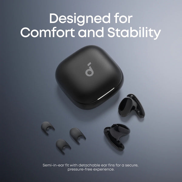 Soundcore Liberty Buds Wireless Semi-in-Ear Earbuds with ANC Black