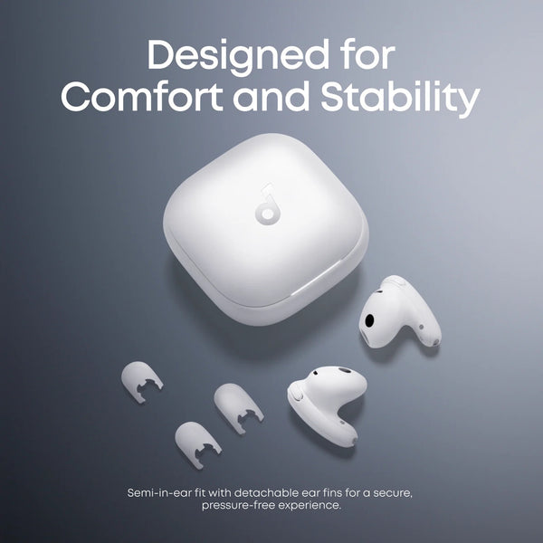 Soundcore Liberty Buds Wireless Semi-in-Ear Earbuds with ANC White