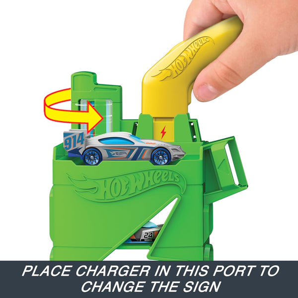 Hot Wheels City Track Set Super Recharge Fuel Station