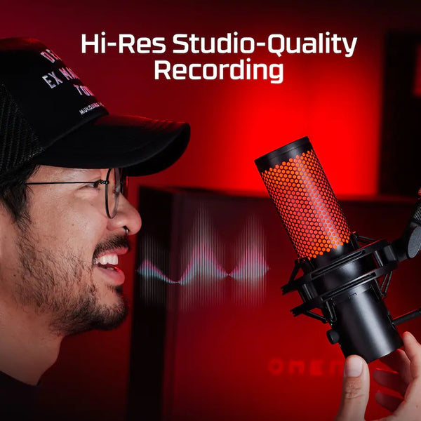Hyperx Quadcast 2 Wired Multi-Pattern Usb Electret Condenser Microphone - Black