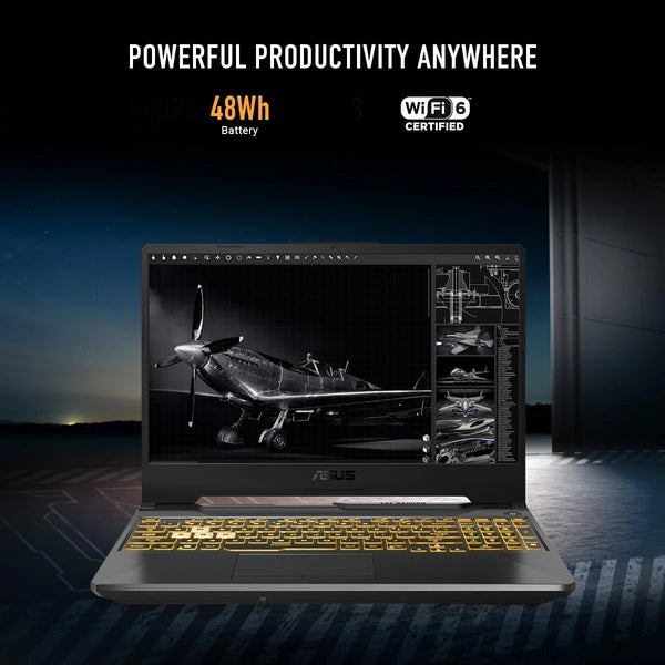 ASUS TUF Gaming A15 (2025) FA506NCQ NEW AMD Ryzen™ 7 170 8-Cores w/ Nvidia RTX 3050 4GB & IPS 144Hz Display - Graphite Black