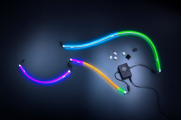 طقم أشرطة إضاءة Razer Chroma - مجموعة إضاءة RGB لمكاتب الألعاب