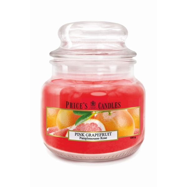 Prices S Scented Candle Jar 100G Burntime 30H Pink Grapefruit