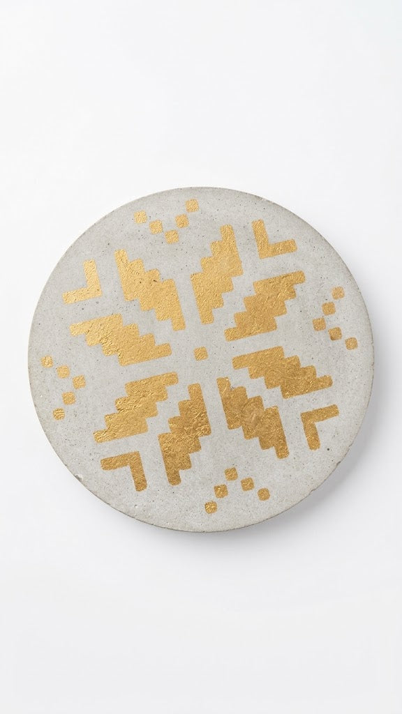 Zconcrete - S/2 Gray Concrete Coasters