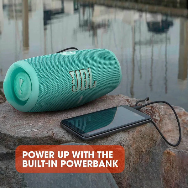 JBL CHARGE 5 Portable Waterproof (IP67) Bluetooth Speaker with Powerbank - Teal
