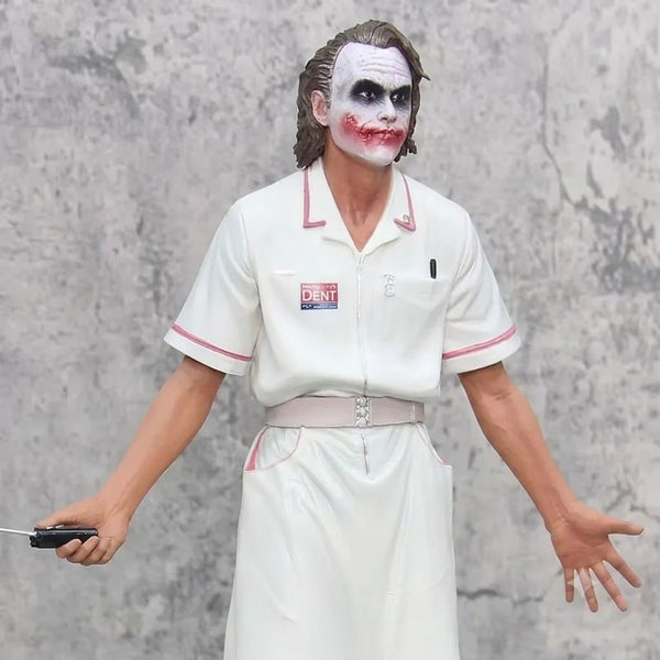 54Cm Joker Nurse Figure Heath Ledger Dc Series Collectible Scene Model Statue