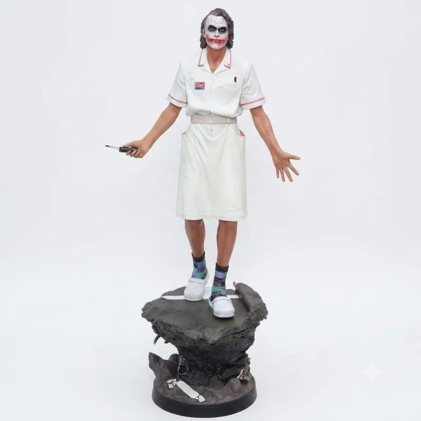 54Cm Joker Nurse Figure Heath Ledger Dc Series Collectible Scene Model Statue