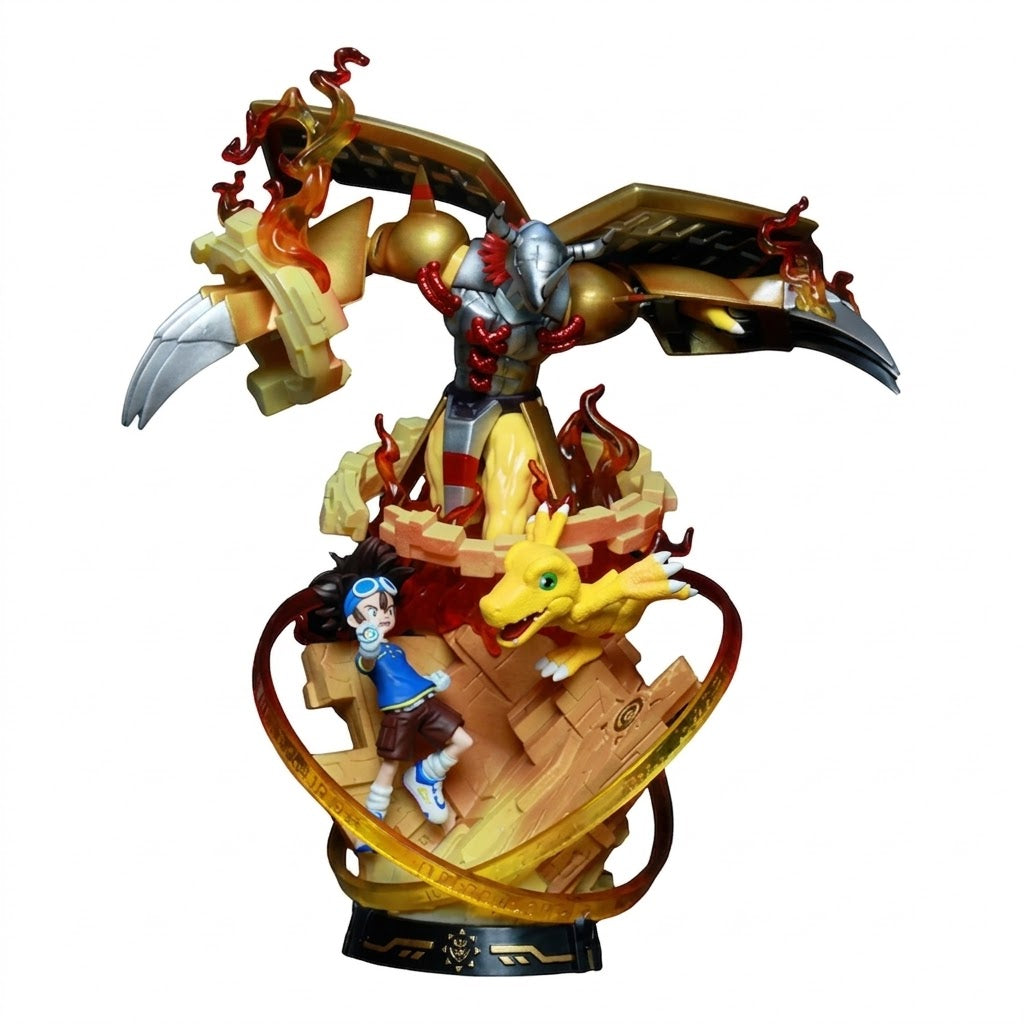 Digimon War Greymon Resin Statue Model Collection 36Cm
