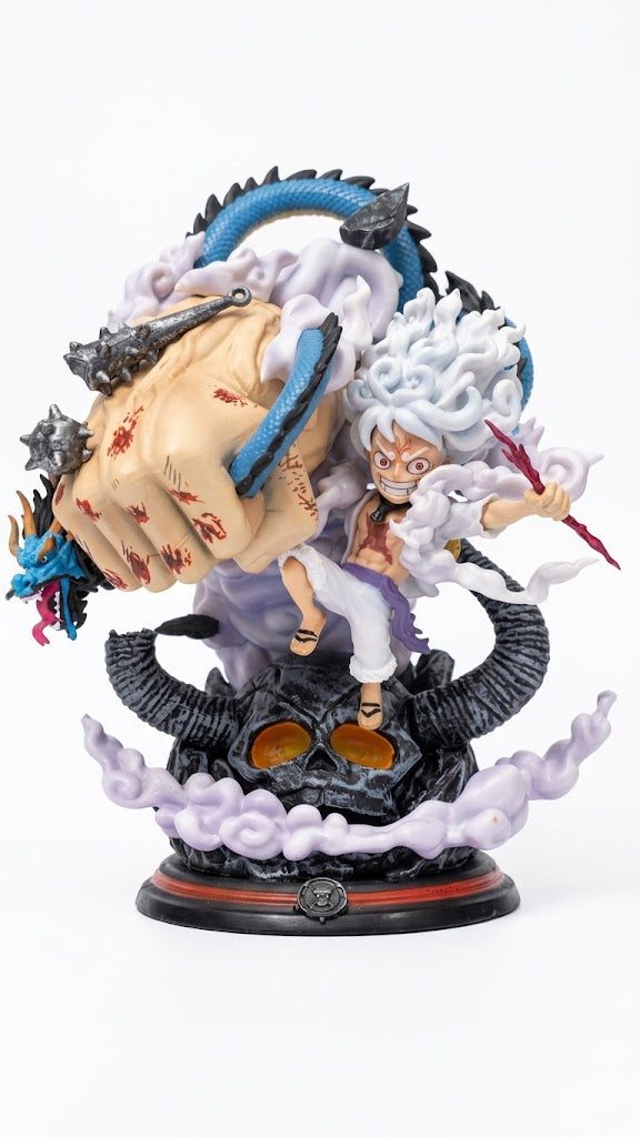 One Piece Wcf Scale Gear Fifth Nika Luffy Resin Model In Stock 20Cmh