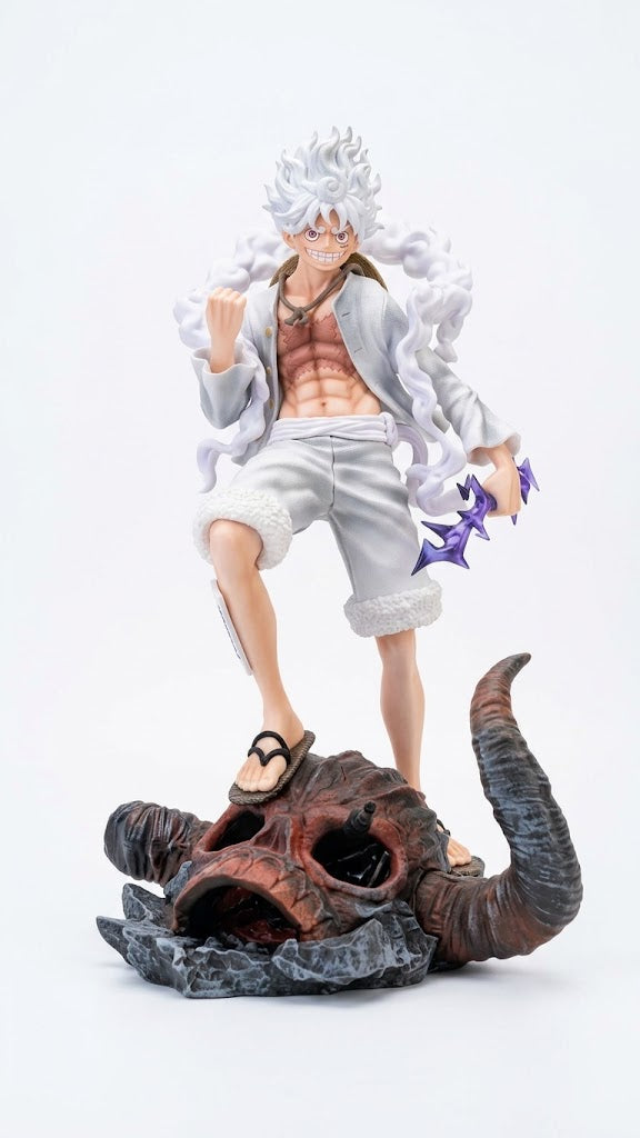 Gear 5 Monkey D Luffy Sun God Emit Light Figure Statue